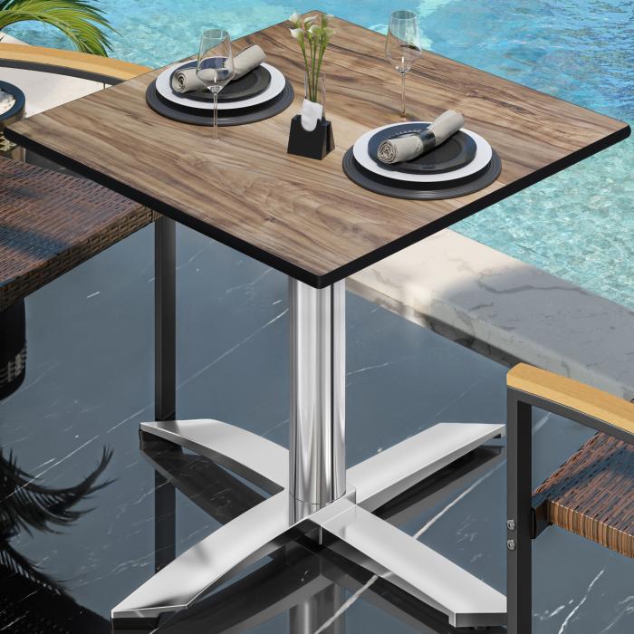 CPTG | Bistrobord | B:D:H 70 x 70 x 75 cm | Sheesham / Aluminium | Ekstra vekt CPTG | Bistrobord | B:D:H 70 x 70 x 75 cm | Sheesham / Aluminium | Ekstra vekt