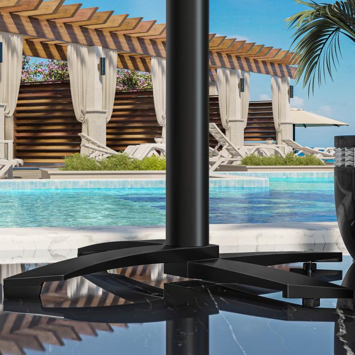 CPTG | Bistro lounge table | W:D:H 60 x 60 x 39 cm | anthracite / aluminium black | additional weight CPTG | Bistro lounge table | W:D:H 60 x 60 x 39 cm | anthracite / aluminium black | additional weight