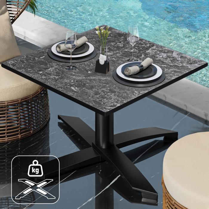 CPTG | Bistro-loungebord | B:D:H 60 x 60 x 39 cm | Rock / Aluminium Sort | Ekstra vægt CPTG | Bistro-loungebord | B:D:H 60 x 60 x 39 cm | Rock / Aluminium Sort | Ekstra vægt