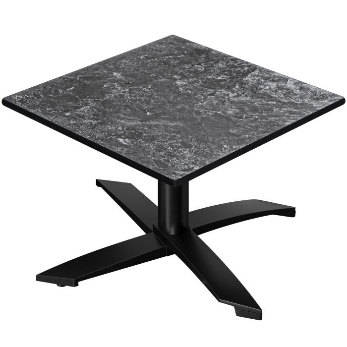 CPTG | Bistro-loungebord | B:D:H 60 x 60 x 39 cm | Rock / Aluminium Sort | Ekstra vægt CPTG | Bistro-loungebord | B:D:H 60 x 60 x 39 cm | Rock / Aluminium Sort | Ekstra vægt