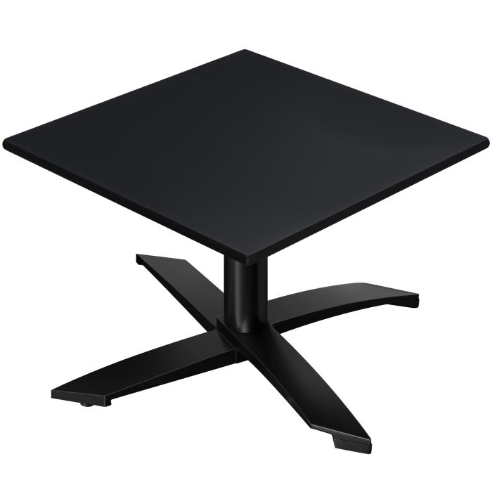 CPTG | Bistro-loungebord | B:D:H 60 x 60 x 39 cm | Sort / Aluminium Sort | Ekstra vægt CPTG | Bistro-loungebord | B:D:H 60 x 60 x 39 cm | Sort / Aluminium Sort | Ekstra vægt