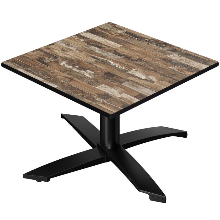 CPTG | Bistro lounge table | W:D:H 60 x 60 x 39 cm | Vintage Old / Aluminium Black | Additional weight CPTG | Bistro lounge table | W:D:H 60 x 60 x 39 cm | Vintage Old / Aluminium Black | Additional weight