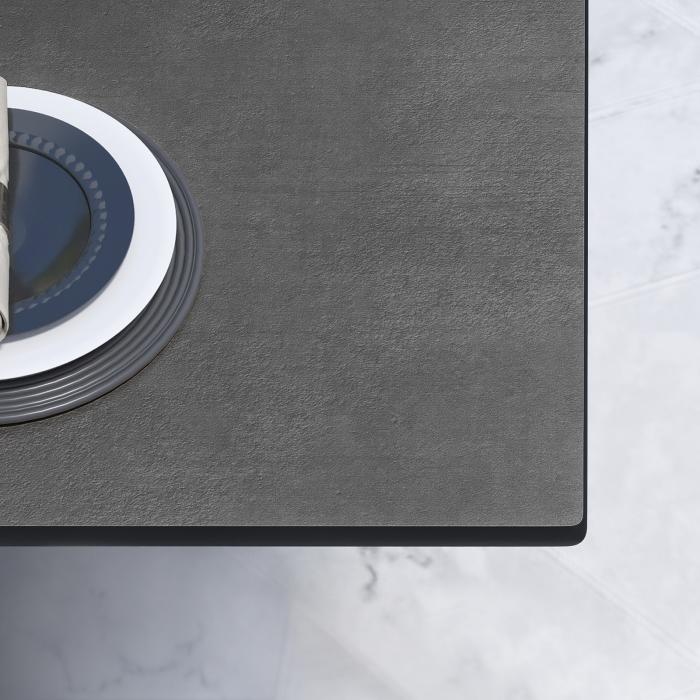CPTG | Bistrobord | B:D:H 70 x 70 x 75 cm | Antrasitt / Aluminium Svart | Ekstra vekt CPTG | Bistrobord | B:D:H 70 x 70 x 75 cm | Antrasitt / Aluminium Svart | Ekstra vekt