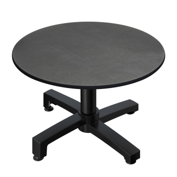 CPBC | Compact Loungetisch | Ø:H 60 x 42 cm | Anthrazit / Aluminium Schwarz | Klappbar | Zusatzgewicht