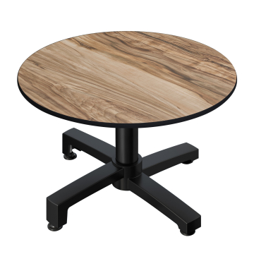 CPBC | Compact Loungetisch | Ø:H 60 x 42 cm | Sheesham / Aluminium | Klappbar | Zusatzgewicht