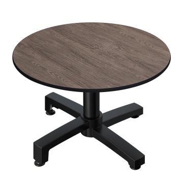 CPBC | Compact Loungetisch | Ø:H 60 x 42 cm | Wenge / Aluminium | Klappbar | Zusatzgewicht