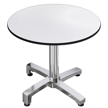 CPBC | HPL Bistrobord | Ø:H 60 x 78 cm | Wenge / Aluminium | Extra vikt | Runt