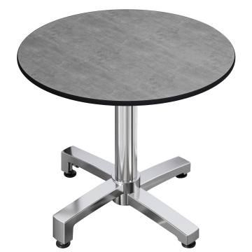 CPBC | HPL Bistro Table | Ø:H 60 x 78 cm | Beton / Aluminium | Dodatkowa waga | Okrągły