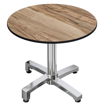 CPBC | HPL Bistro Table | Ø:H 60 x 78 cm | Sheesham / Aluminium | Dodatkowa waga | Okrągły