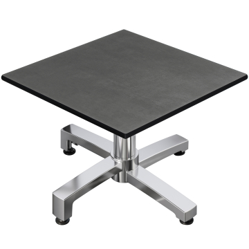 CPBC | Tavolino compatto | L:P:A 70 x 70 x 42 cm | Antracite / Alluminio | Peso aggiuntivo
