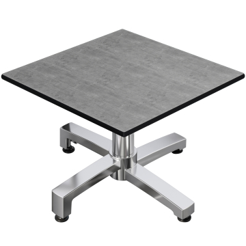 CPBC | Kompaktowy stolik kawowy | Szerokość: Głębokość: Wysokość 70 x 70 x 42 cm | Beton / Aluminium