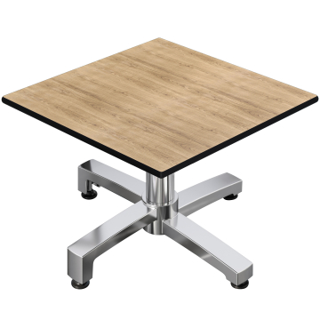 CPBC | Kompaktowy stolik kawowy | W:D:H 70 x 70 x 42 cm | Dąb / Aluminium | Dodatkowa waga