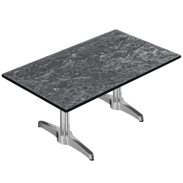 CPBL | Compact Loungetisch | B:T:H 120 x 70 x 42 cm | Felsen / Aluminium | Zusatzgewicht