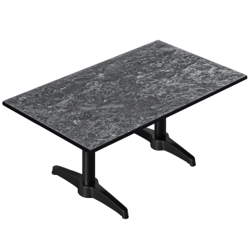 CPBL | Compact Loungetisch | B:T:H 120 x 70 x 42 cm | Felsen / Aluminium | Zusatzgewicht