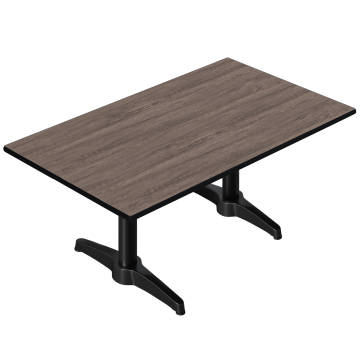 CPBL | Compact Loungetisch | B:T:H 120 x 70 x 42 cm | Wenge / Aluminium | Zusatzgewicht