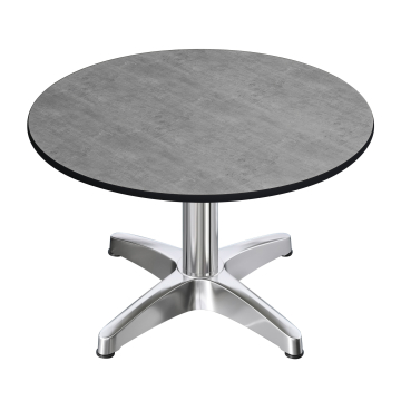 CPBL | Compact Loungetisch | Ø:H 60 x 42 cm | Beton / Aluminium | Klappbar | Zusatzgewicht