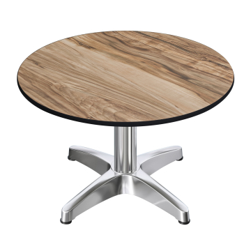 CPBL | Compacte salontafel | Ø:H 60 x 42 cm | sheesham / aluminium | opvouwbaar | extra gewicht
