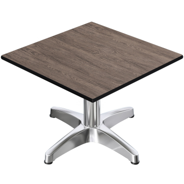 CPBL | Kompakt loungebord | B:D:H 70 x 70 x 42 cm | wenge / aluminium | ekstra vægt