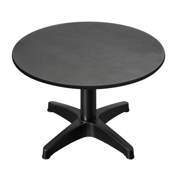 CPBL | Kompakt salongbord | Ø:H 60 x 42 cm | Antrasitt / Aluminium Svart | Sammenleggbar | Ekstra vekt
