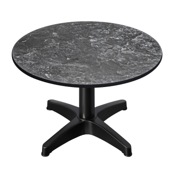 CPBL | Kompakt salongbord | Ø:H 70 x 42 cm | Stein / aluminium | Sammenleggbar | Ekstra vekt