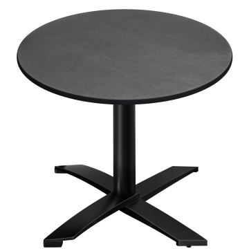 CPTG | Table Bistro | Ø:H 60 x 75 cm | Anthracite / Aluminium Noir | Pliable/ Poids supplémentaire