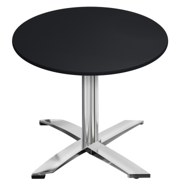 CPTG | Tavolo da bistrot | Ø:H 70 x 75 cm | Nero / Alluminio | Peso aggiuntivo