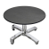 CPBC | Compact Lounge Table | Ø: H 60 x 42 cm | Anthracite / Aluminum | Foldable | Additional Weight