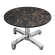 CPBC | Compact Loungepöytä | Ø:H 70 x 42 cm | Cappuccino-marmoria / Alumiini | Taitettava | Lisäpain