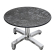 CPBC | Compact Loungetisch | Ø:H 60 x 42 cm | Felsen / Aluminium | Klappbar | Zusatzgewicht