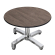 CPBC | Compact Lounge Table | Ø:H 70 x 42 cm | Wenge / Aluminum | Foldable | Additional Weight