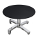 CPBC | Compact Loungetisch | Ø:H 60 x 42 cm | Schwarz / Aluminium | Klappbar | Zusatzgewicht