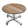 CPBC | Compact Loungetisch | Ø:H 70 x 42 cm | Sheesham / Aluminium | Hopfällbar | Tilläggsvikt