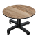 CPBC | Compact Lounge-pöytä | Ø: H 60 x 42 cm | Sheesham / alumiini | Taitettava | Lisäpaino