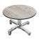 CPBC | Compact Lounge Table | H 60 x 42 cm | Oak-White / Aluminum | Additional Weight