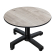 CPBC | Compact Lounge-taso | ∅: H 70 x 42 cm | Tammi-Valkoinen / Alumiini Musta | Lisäpaino