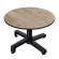 CPBC | Compact Lounge-pöytä | Ø:H 70 x 42 cm | Tammi / Alumiini | Lisäpaino