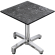 CPBC | HPL Bistro Table | W:D:H 70 x 70 x 78 cm | Rock / Aluminium | Foldable + additional weight | Square