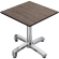 CPBC | HPL Bistro Table | W:D:H 70 x 70 x 78 cm | Wenge / Aluminium | Foldable + additional weight | Square