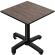 CPBC | HPL Bistro Table | W:D:H 70 x 70 x 78 cm | Wenge / Aluminium | Foldable + additional weight | Square