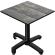 CPBC | HPL Bistro Table | W:D:H 70 x 70 x 78 cm | Rustic Pine / Aluminium | Foldable + additional weight | Square