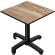 CPBC | HPL Bistro Table | W:D:H 70 x 70 x 78 cm | Sheesham / Aluminium | Foldable + additional weight | Square