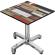 CPBC | HPL Bistro Table | W:D:H 70 x 70 x 78 cm | Vintage Coloured / Aluminium | Foldable + additional weight | Square