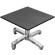 CPBC | Compacte Loungetafel | B: T: H 70 x 70 x 42 cm | Antraciet / Aluminium | Extra gewicht