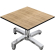 CPBC | Compact Lounge-taso | L: S: K 60 x 60 x 42 cm | Tammi / Alumiini | Lisäpaino