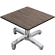 CPBC | Kompaktiinen Lounge-pöytä | K:L:K 60 x 60 x 42 cm | Wenge / Alumiini | Lisäpaino