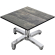 CPBC | Compact Lounge Table | W: D: H 60 x 60 x 42 cm | Rustic Pine / Aluminum | Additional Weight