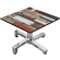 CPBC | Kompaktiinen Loungepöytä | L: S: K 60 x 60 x 42 cm | Vintage Värit / Alumiini | Lisäpaino