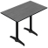 CPBL | HPL Compact Bistro Table | 130 x 80 x 110 cm | Anthracite / Black | Rectangular
