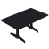 CPBL | Compact Loungetisch | B:T:H 120 x 70 x 42 cm | Schwarz / Aluminium | Zusatzgewicht