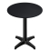 CPBL | HPL Compact Bistro Ståbord | Ø 60 x 110 cm | Sammenklappelig + Ekstra vægt | Sort / Sort